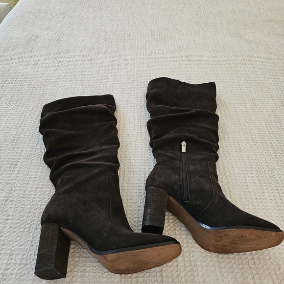 Splendid Women's Brown Suede Boots Size 8, Worn Once. - Picture 1 of 5